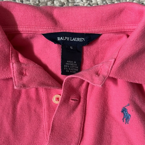 EUC Ralph Lauren polo collared dress with eyelet hem - Picture 2 of 4